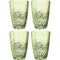 Trinkglas MATERA 340 ml grün 4er-Set