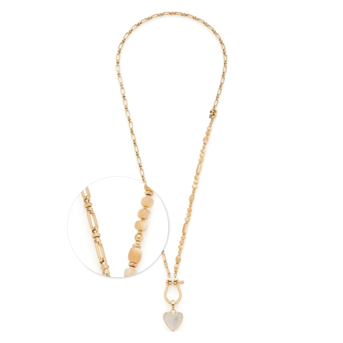 Set Halskette KAREEN 69 cm gold Clip & Mix