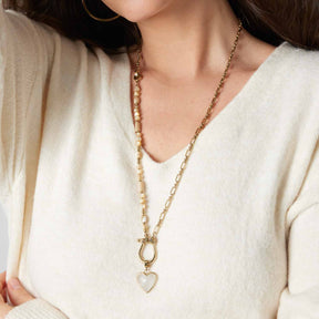 Set Halskette KAREEN 69 cm gold Clip & Mix