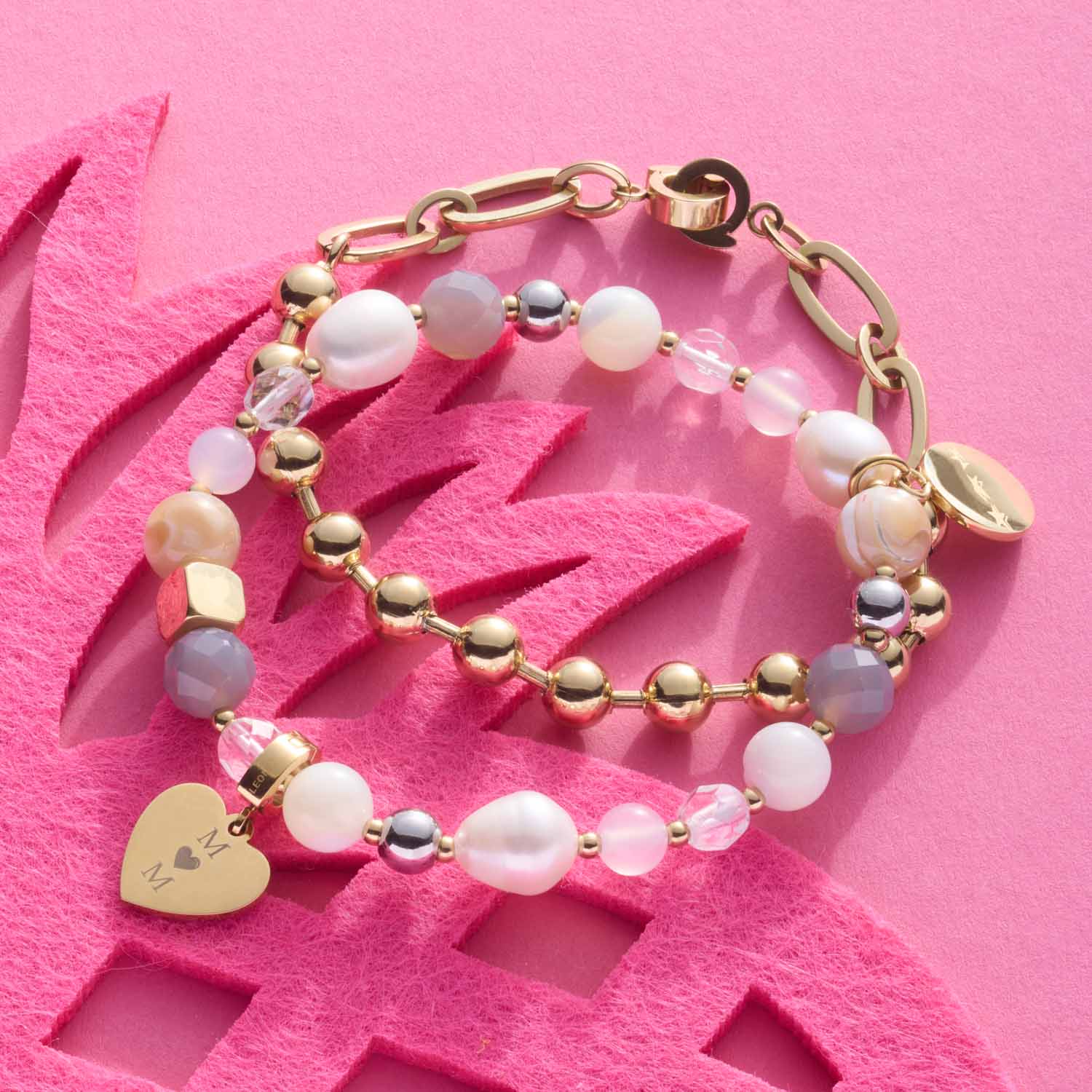 Armband DOTTY gold Clip & Mix