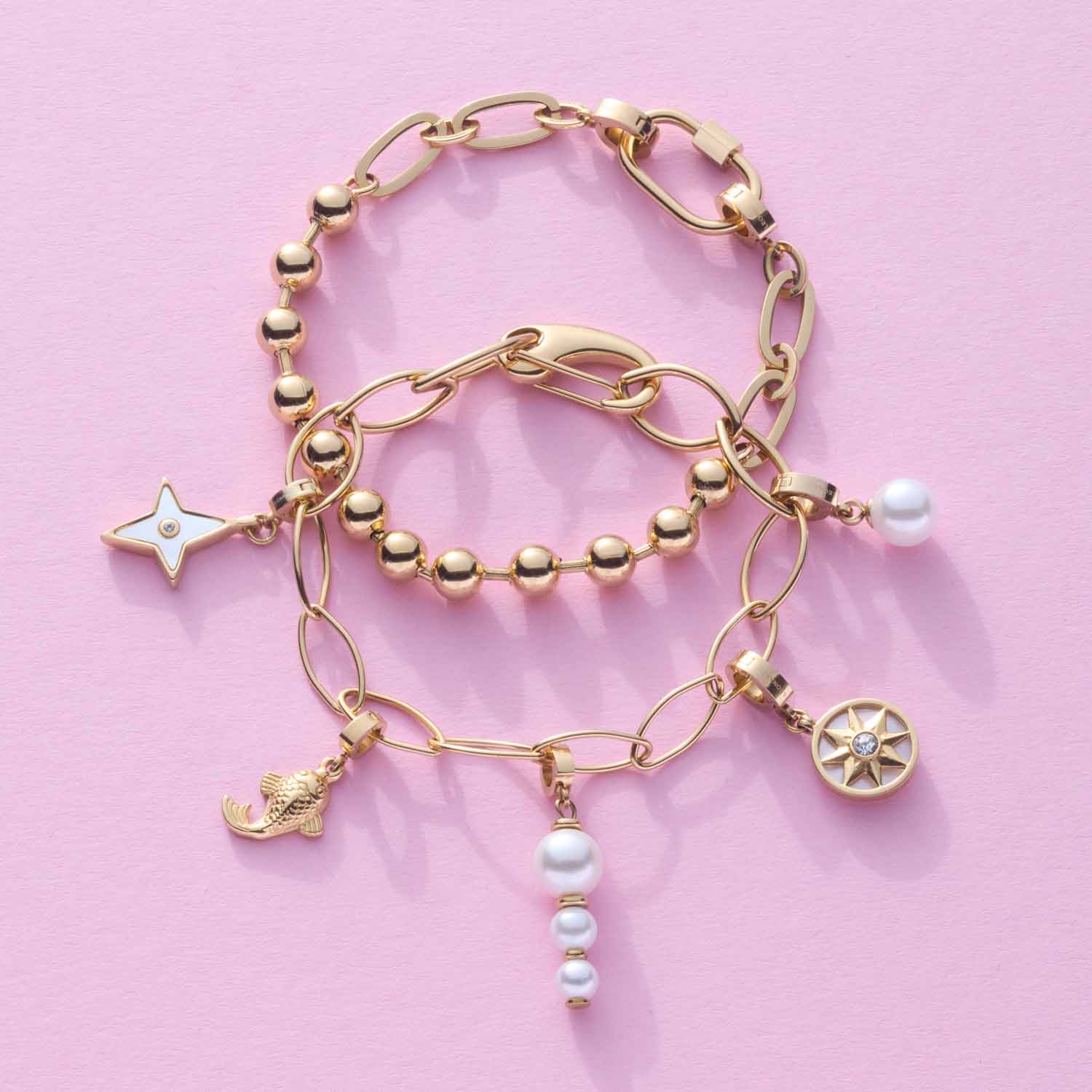 Armband DOTTY gold Clip & Mix