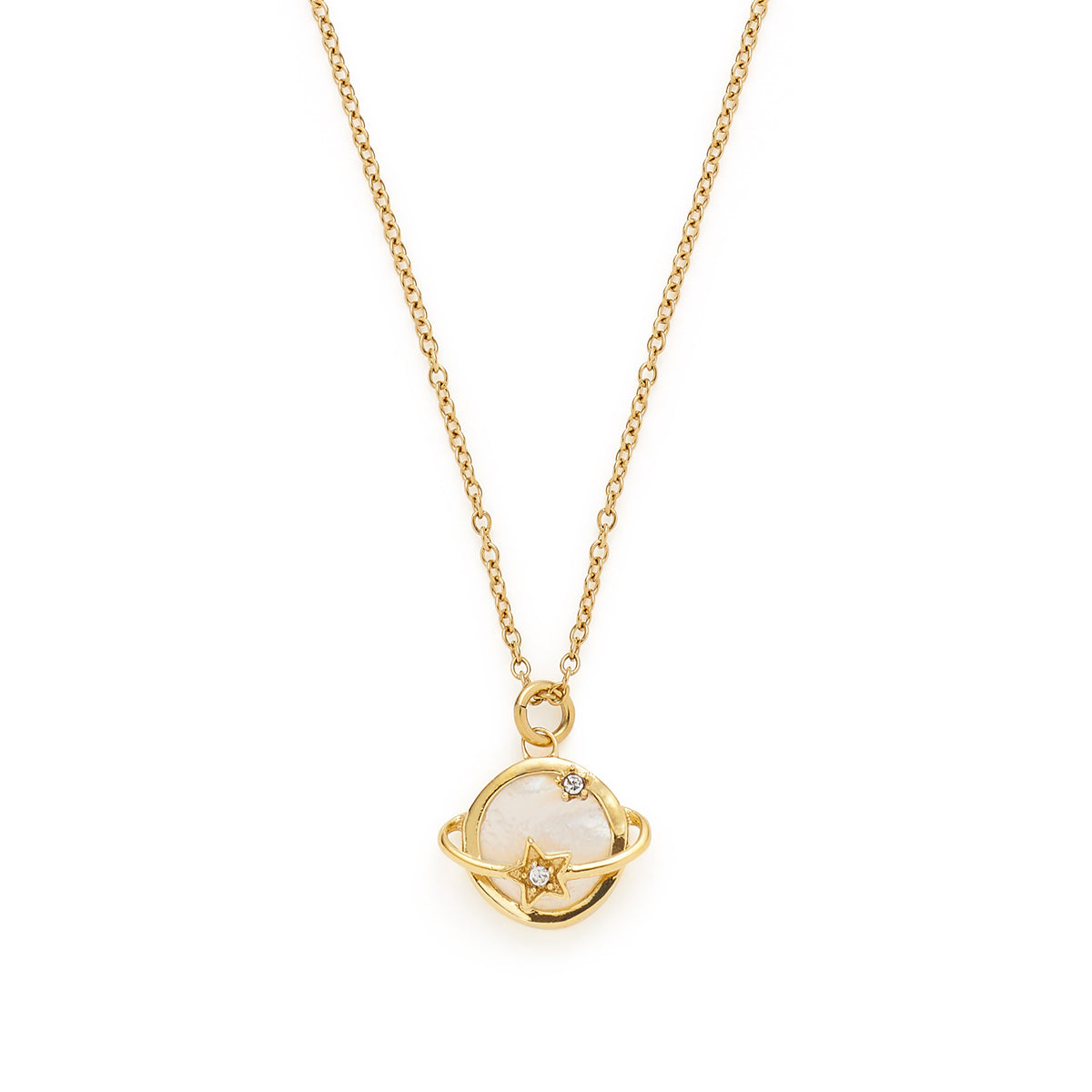 Halskette SATTELITE 42 cm gold CIAO mit Planet-Anhänger an Kette