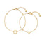 Set/2 Armband CINDY gold Mutter/Tochter