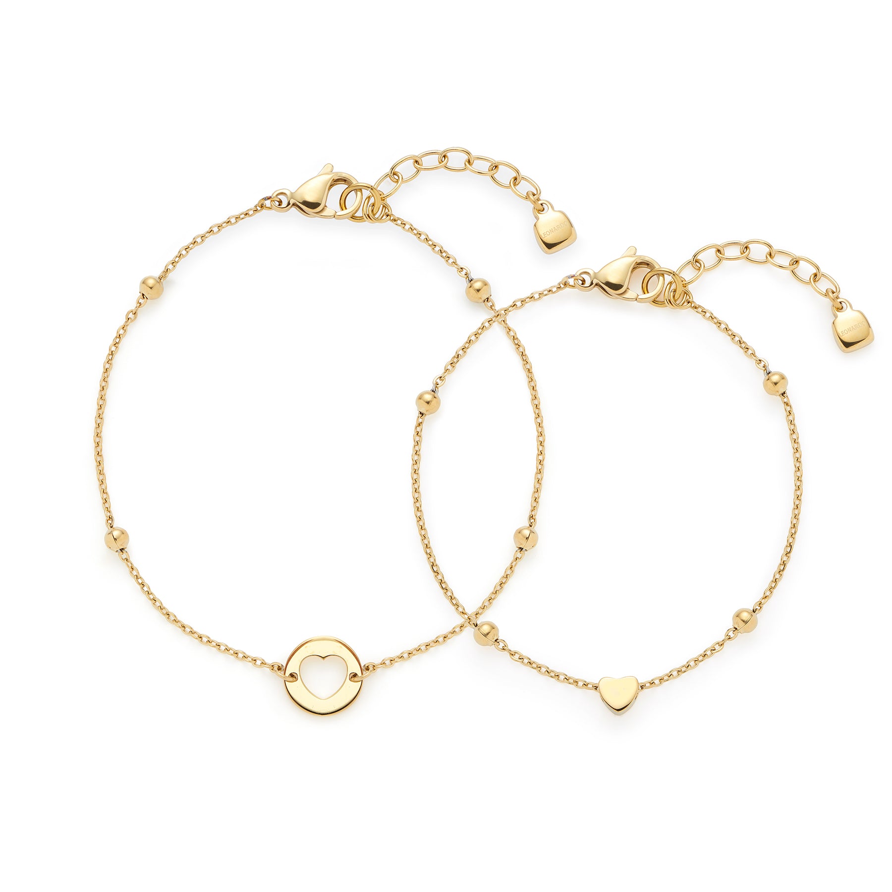 Set/2 Armband CINDY gold Mutter/Tochter