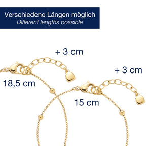 Set/2 Armband CINDY gold Mutter/Tochter