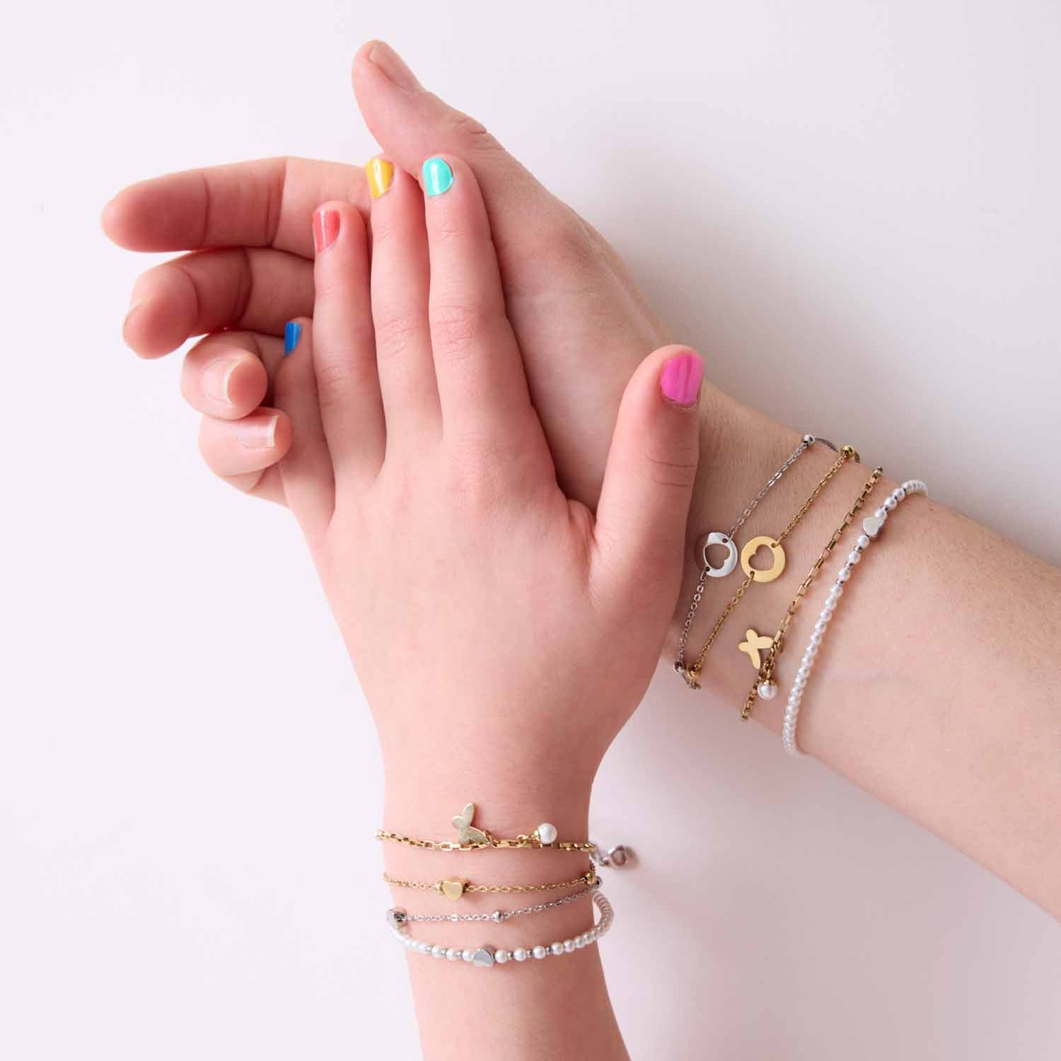 Set/2 Armband CINDY gold Mutter/Tochter