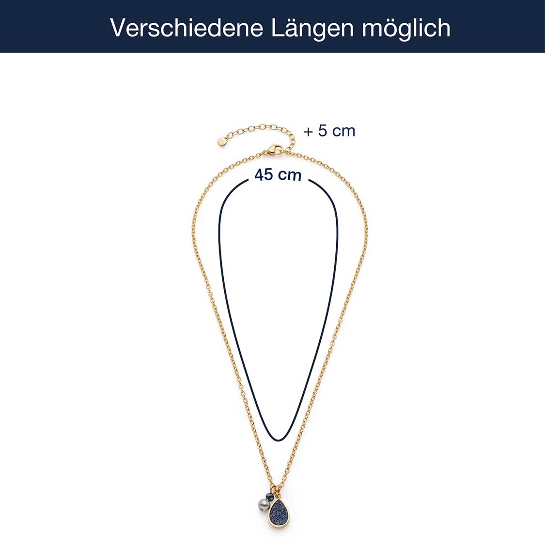 Halskette ALINE 45 cm gold