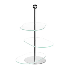 Etagere CENA silber asymetrisch 3-teilig