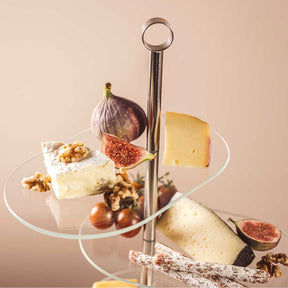 Etagere CENA silber asymetrisch 3-teilig