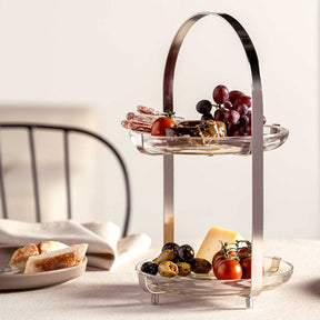 Etagere CUCINA silber 2-teilig