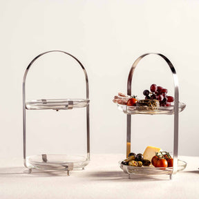 Etagere CUCINA silber 2-teilig