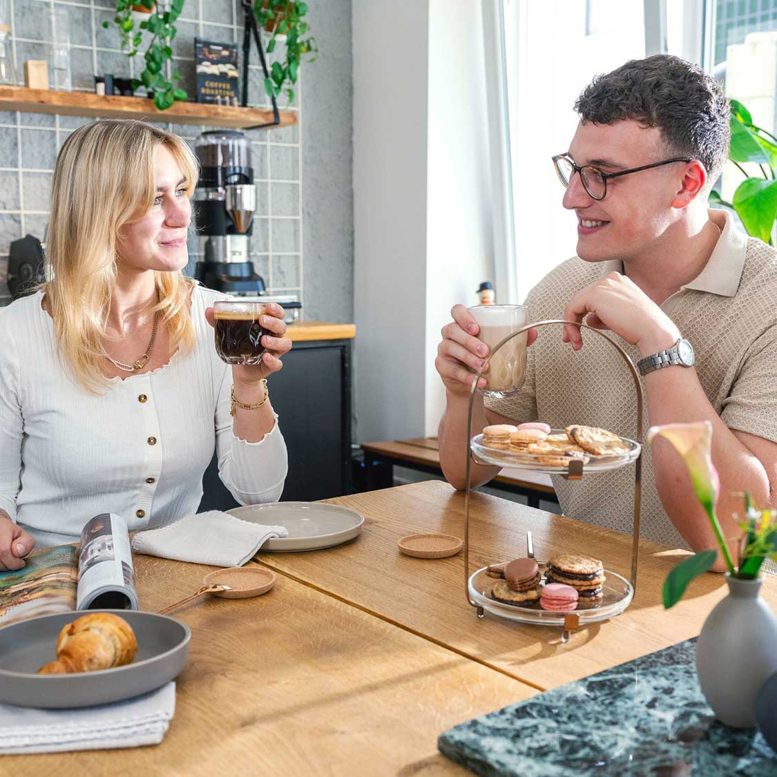 Etagere CUCINA silber 2-teilig