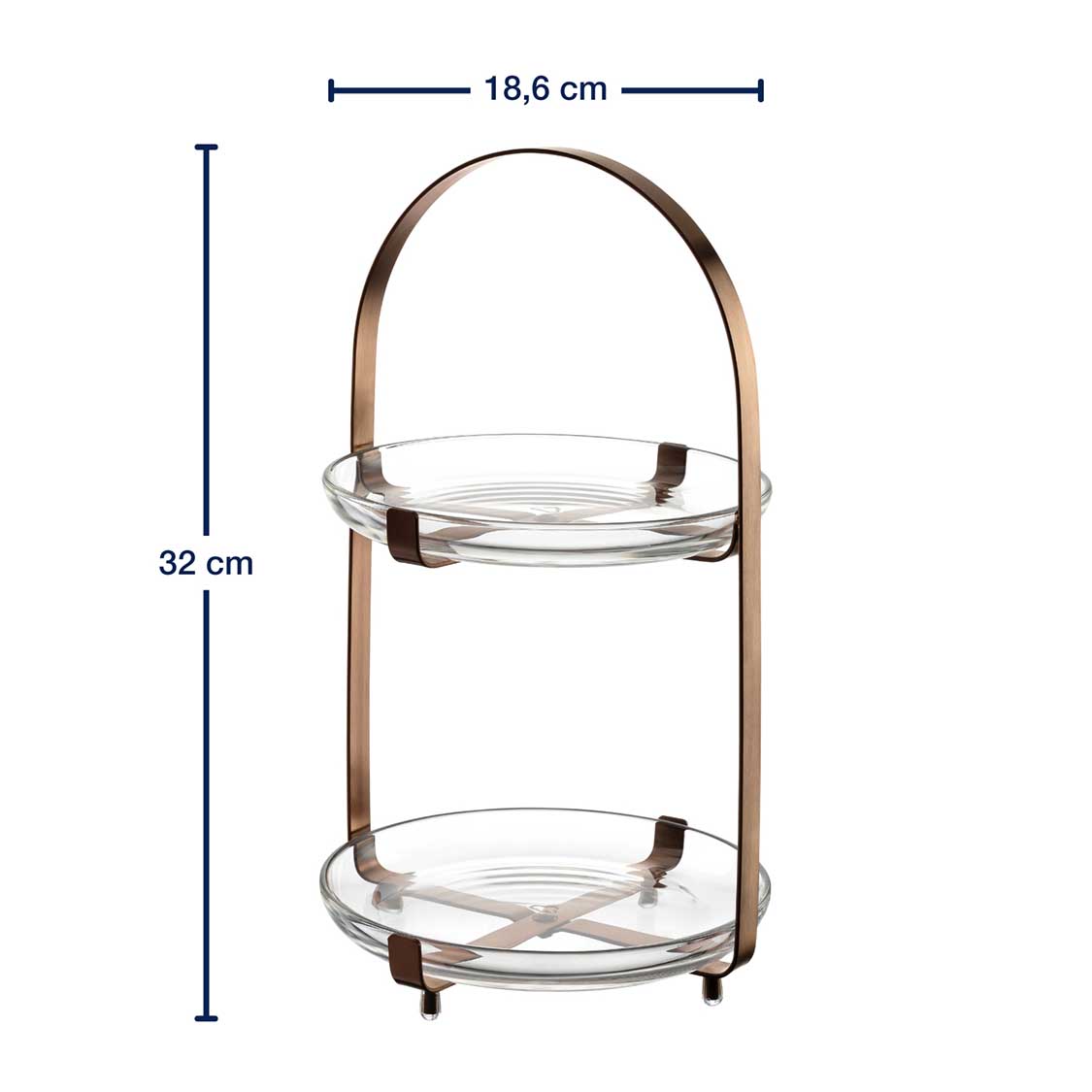 Etagere CUCINA kupfer 2-teilig