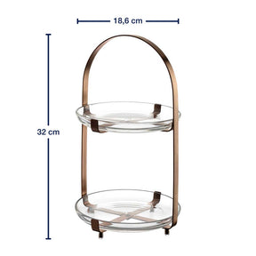 Etagere CUCINA kupfer 2-teilig