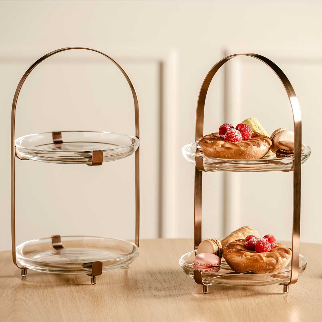 Etagere CUCINA kupfer 2-teilig