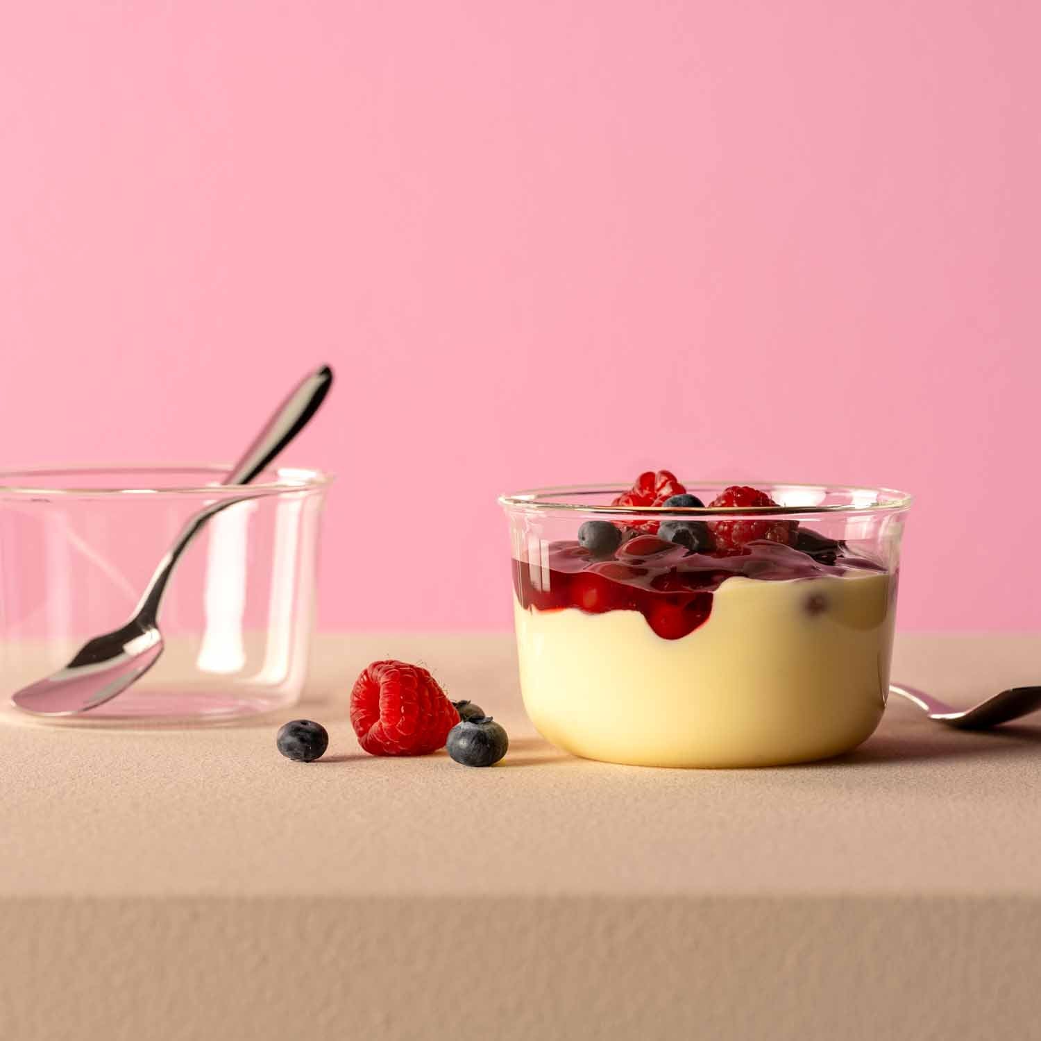 Schale VETRO 9 cm 2er-Set + 2 Eislöffel