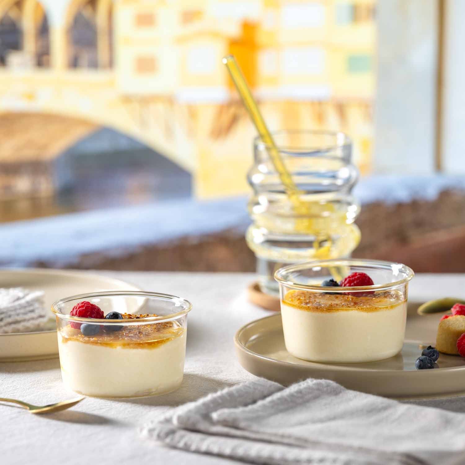 Schale VETRO 9 cm 2er-Set + 2 Eislöffel