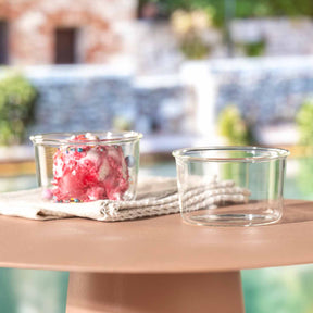 Schale VETRO 9 cm 2er-Set + 2 Eislöffel