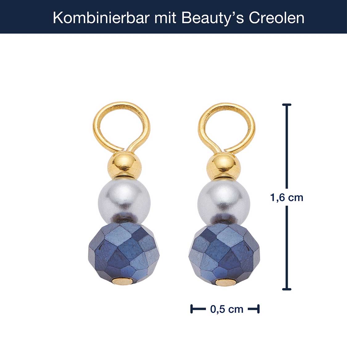 Set/2 Anhänger ALINE gold Beauty's