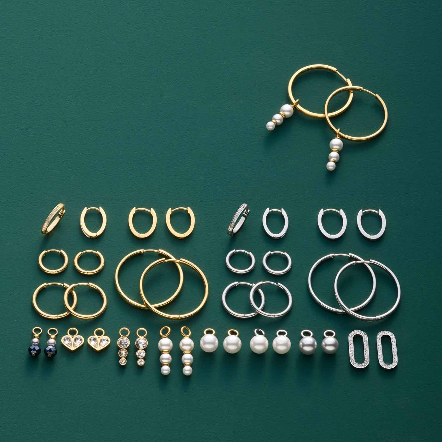 Set/2 Anhänger JUSTINE gold Beauty's