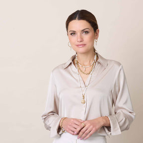 Set/2 Anhänger JUSTINE gold Beauty's