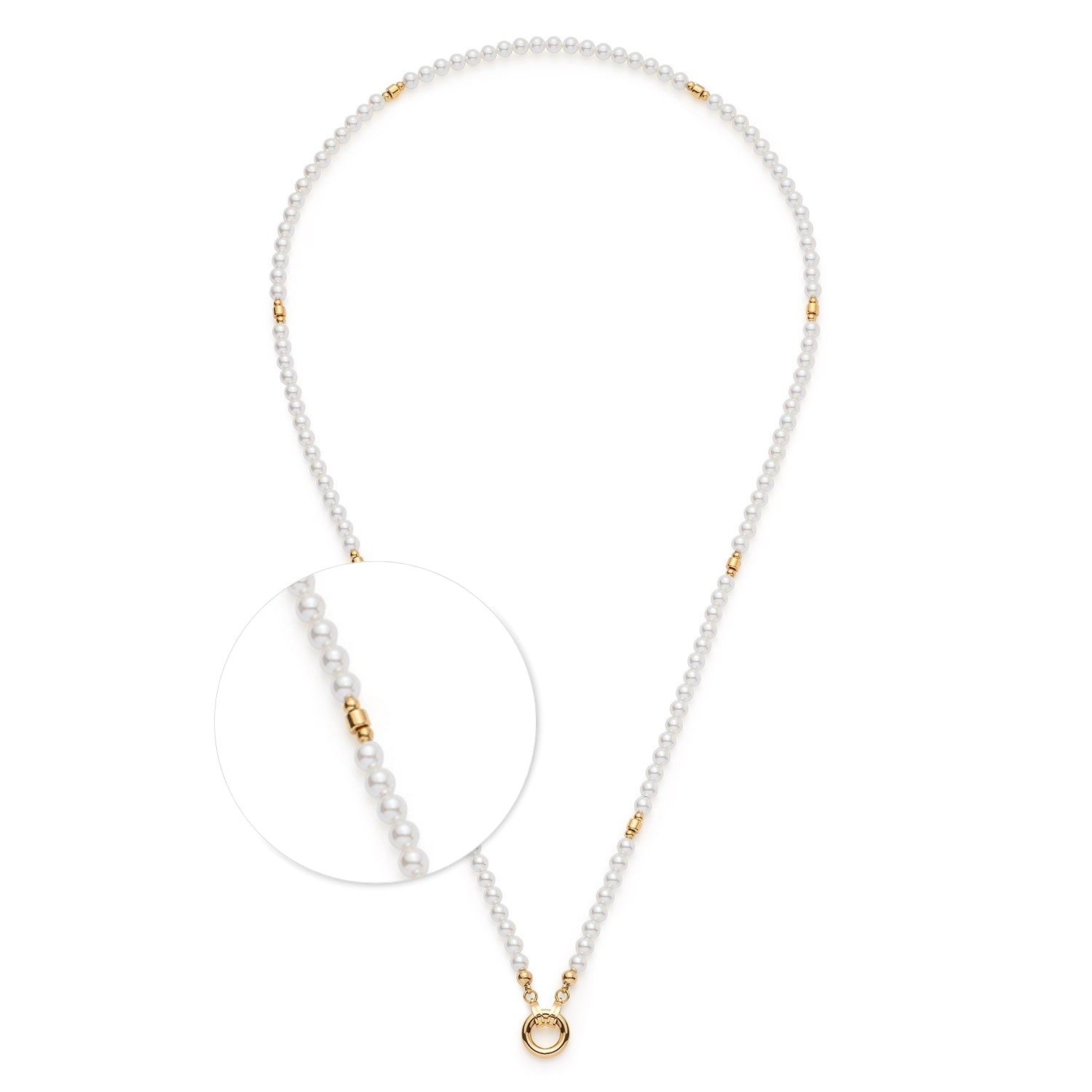 Halskette CHRISTA Clip & Mix 70 cm gold