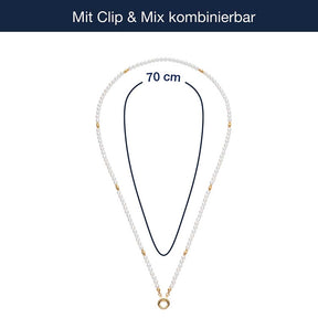 Halskette CHRISTA Clip & Mix 70 cm gold