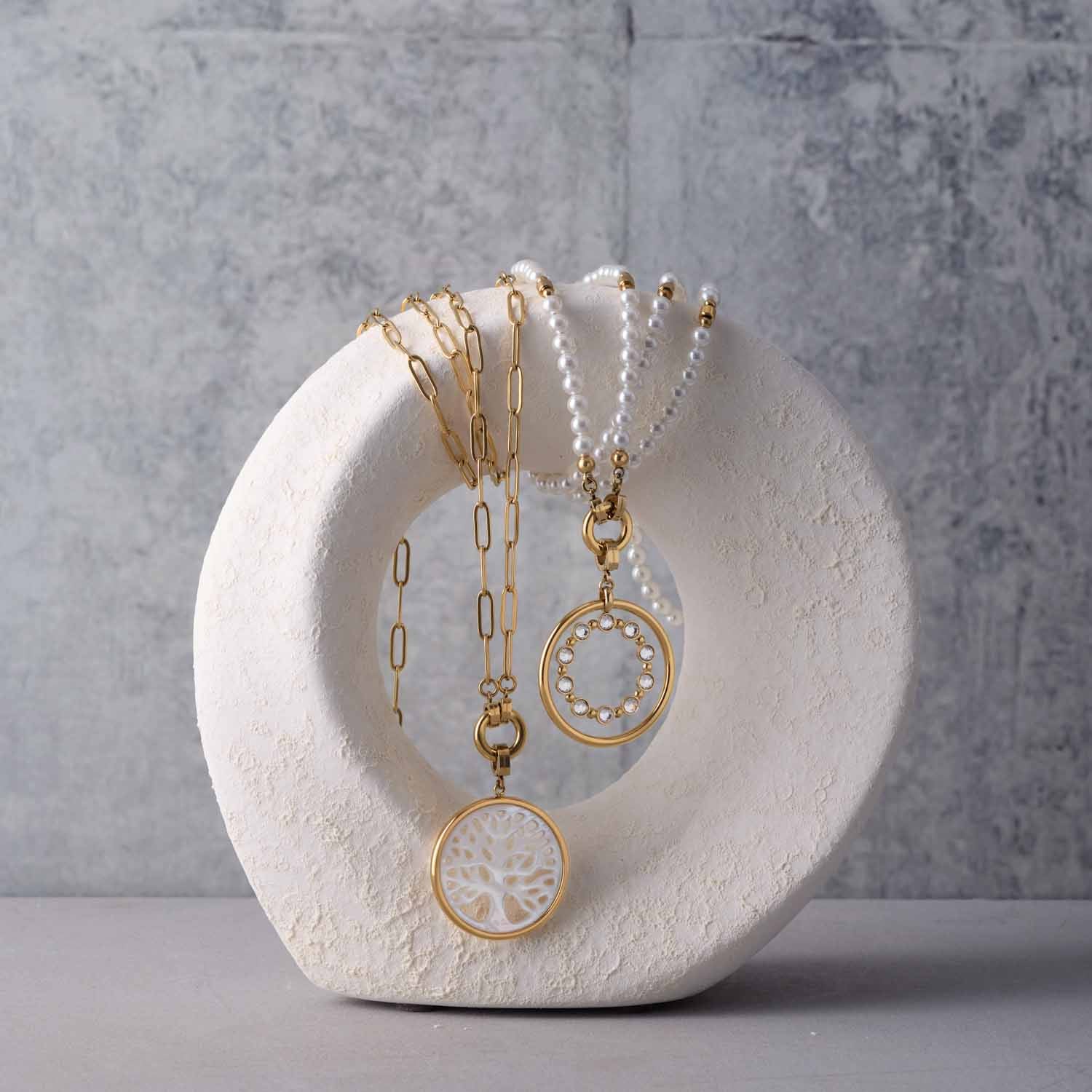 Halskette CHRISTA Clip & Mix 70 cm gold