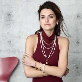 Halskette CHRISTA Clip & Mix 70 cm gold