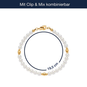 Armband CHRISTA Clip & Mix gold