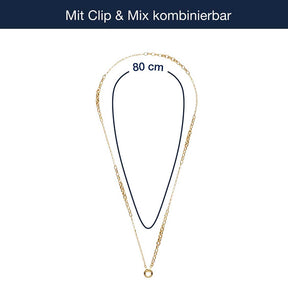 Halskette SUZANNE Clip & Mix gold 80 cm