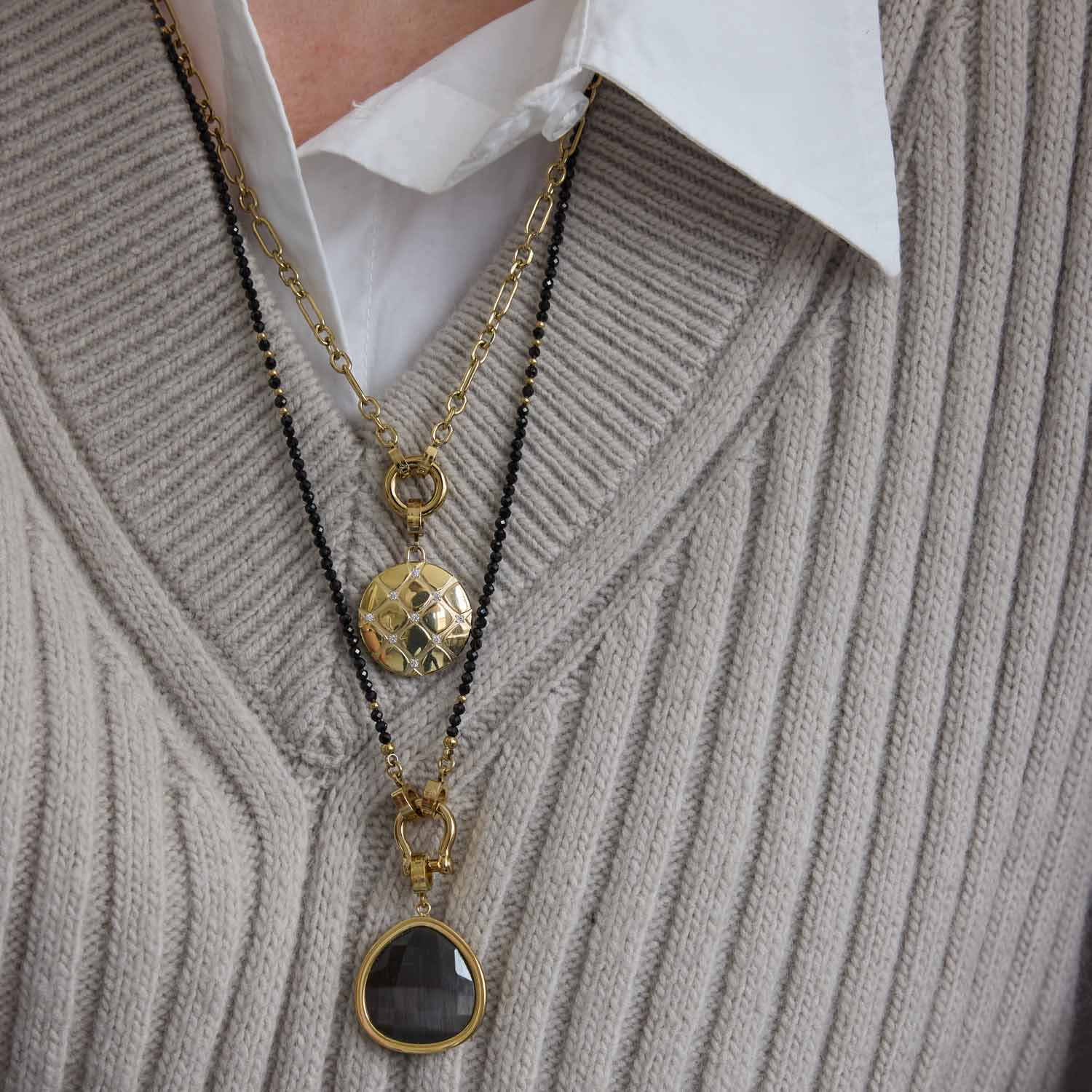 Halskette NINON Clip & Mix 70 cm gold