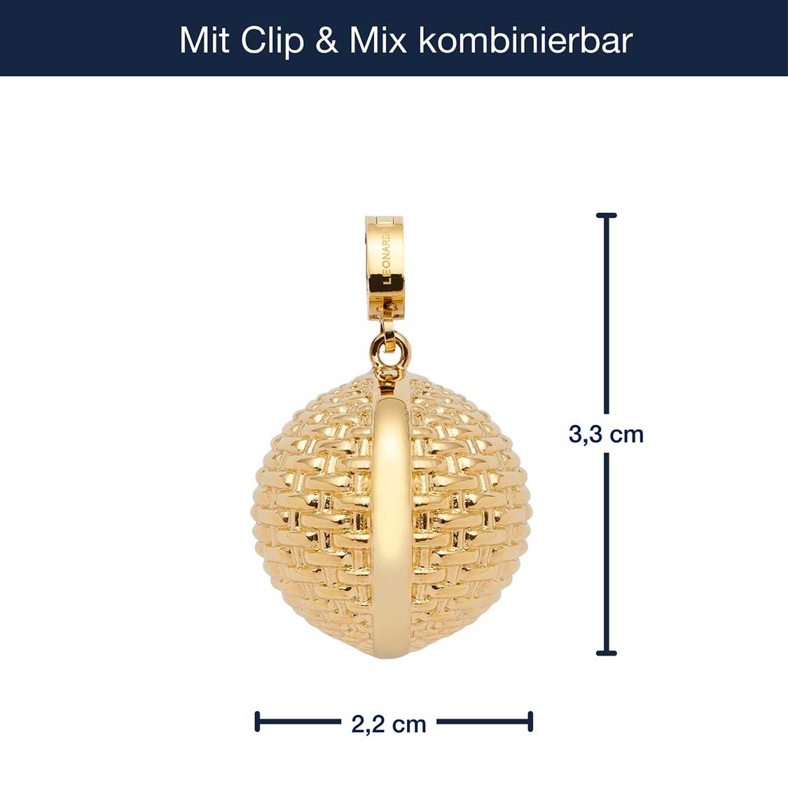 Anhänger PINOU Clip & Mix gold