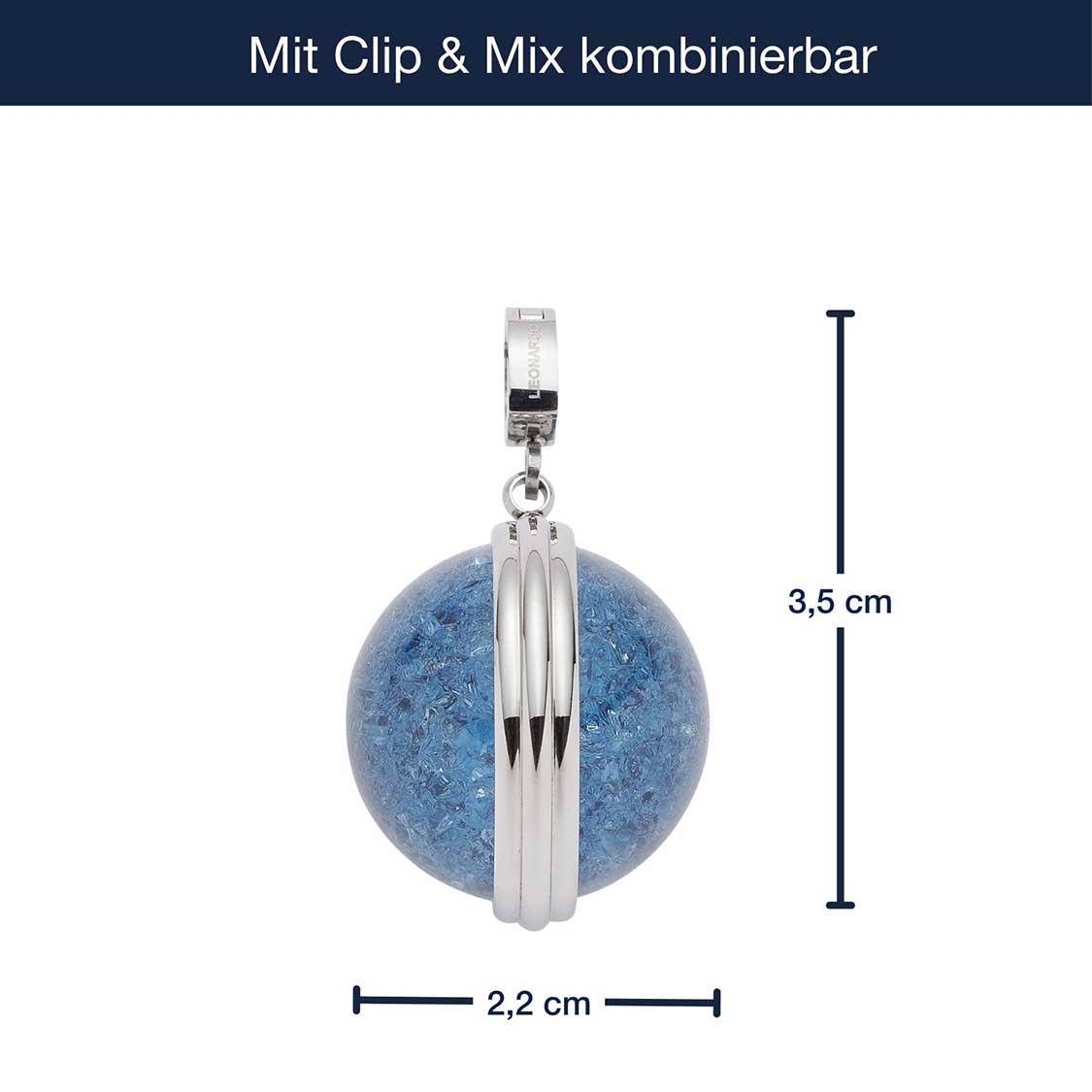 Anhänger SNOWBALL BLUE Clip & Mix