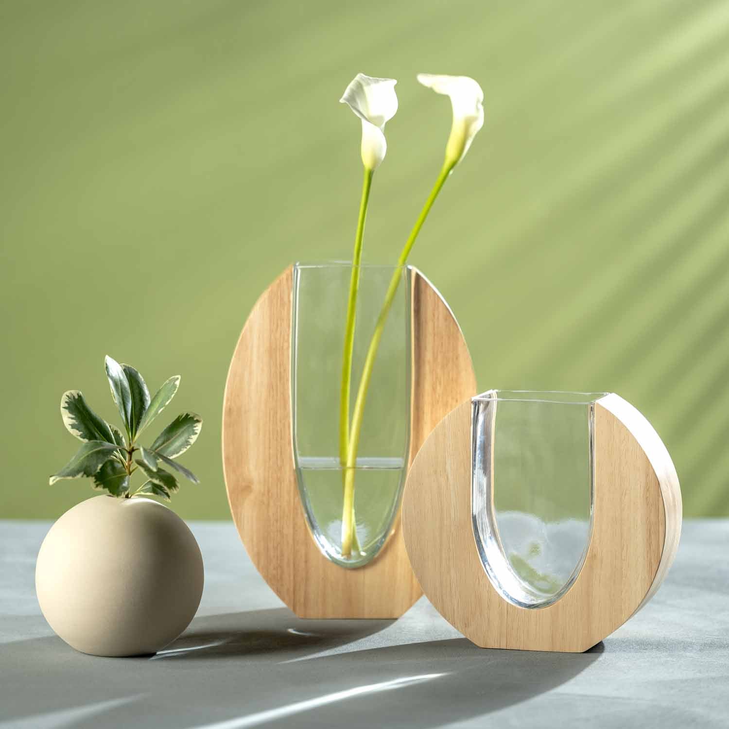 Vase LEGNO 28 cm – LEONARDO