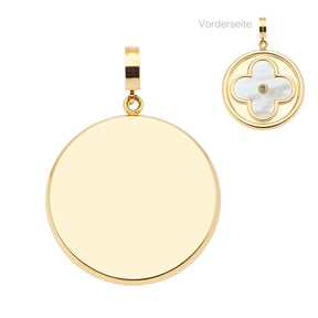 Anhänger HELENA gold Clip & Mix mit persönlicher Gravur