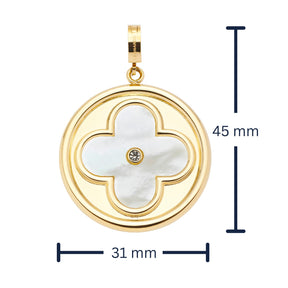Anhänger HELENA gold Clip & Mix mit persönlicher Gravur