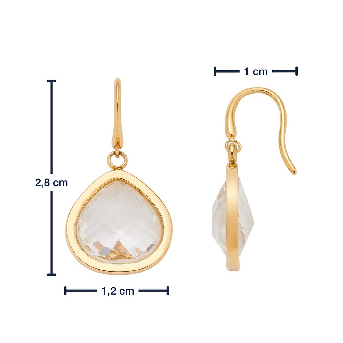 Ohrhänger JUVINGA WHITE gold