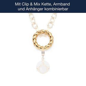 Edelstahlring LIESEL Clip & Mix gold