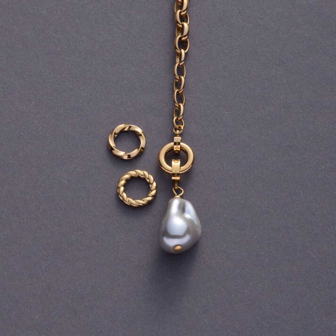 Edelstahlring LIESEL Clip & Mix gold