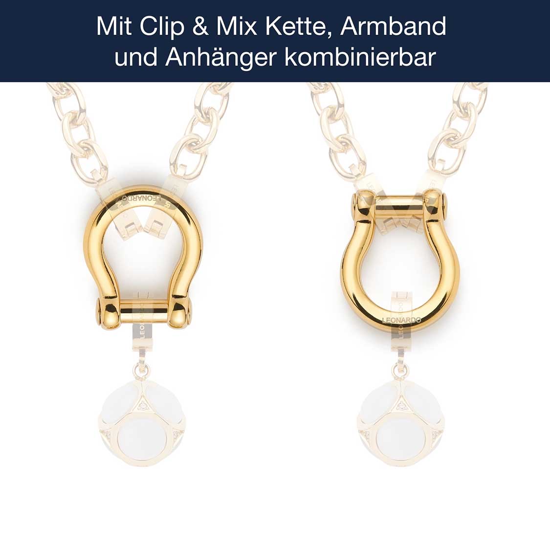 Schäkel LENI Clip & Mix gold