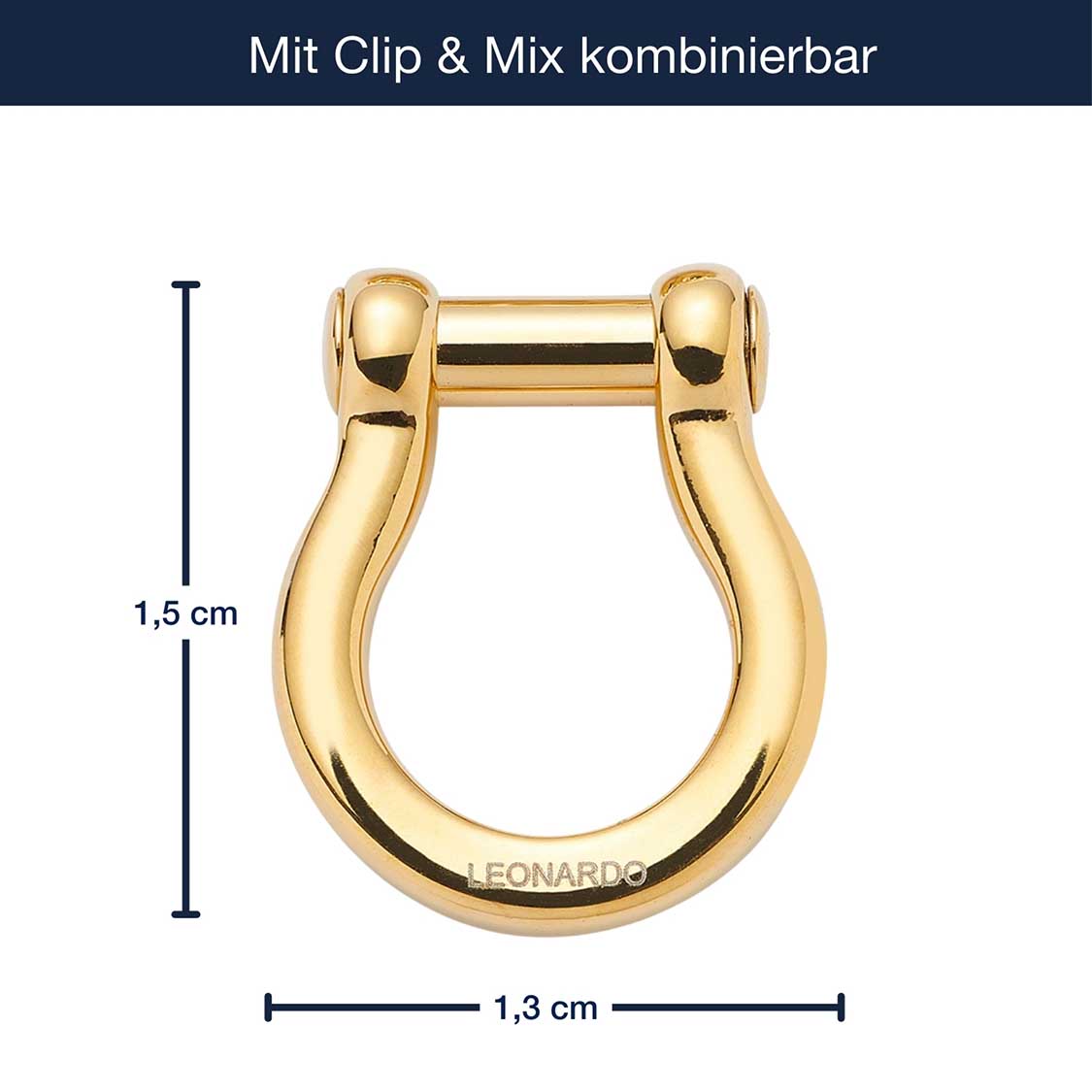 Schäkel LENI Clip & Mix gold