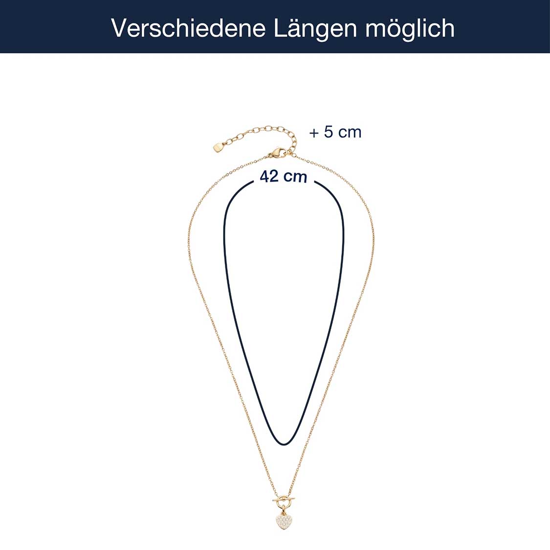 Halskette NOEMI 42 cm gold CIAO