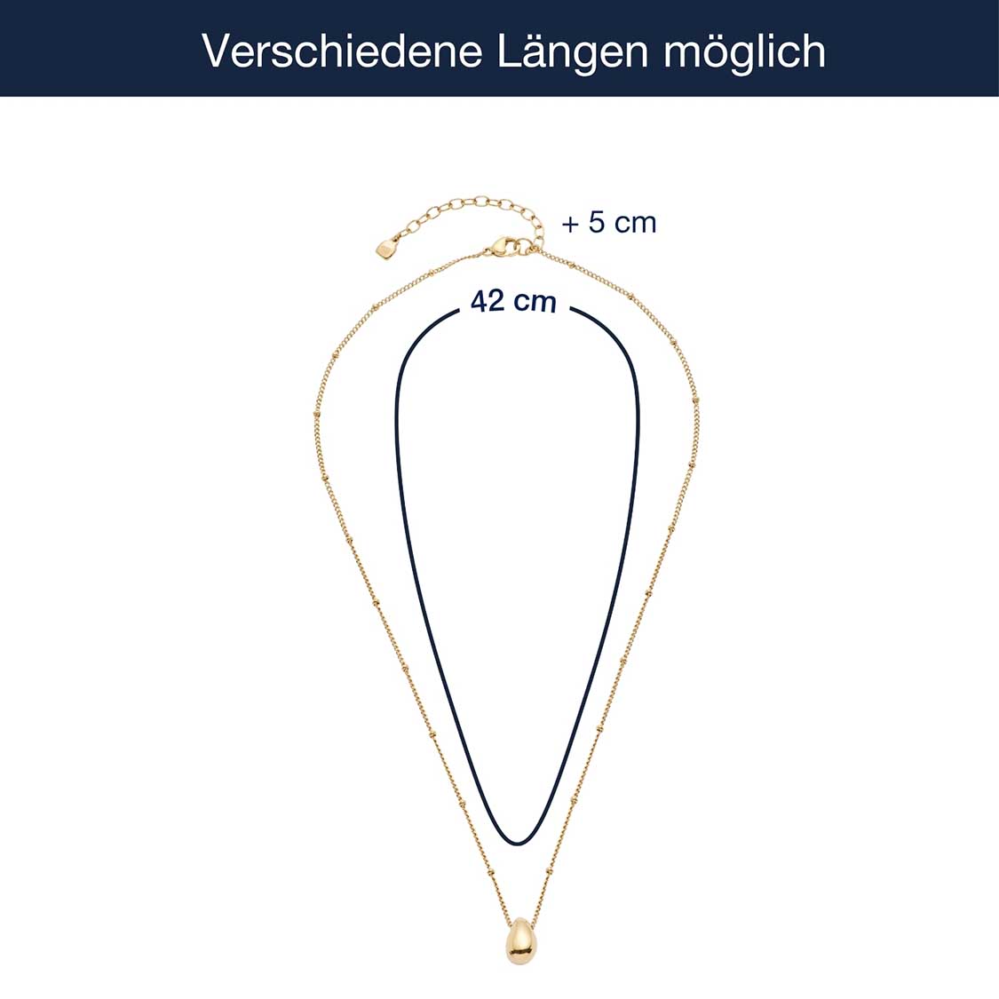 Halskette CLOTHILDE 42 cm gold CIAO