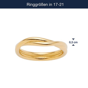 Ring TWISTER 20 gold CIAO