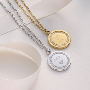 Halskette FERRARA 45 cm gold mit persönlicher Gravur