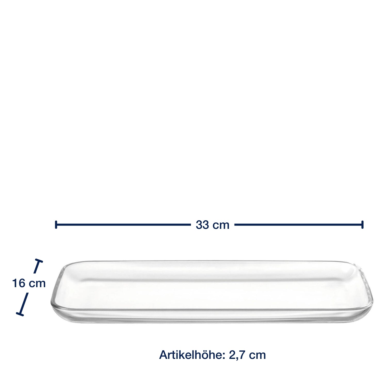 Platte CIAO 33 cm x 16 cm