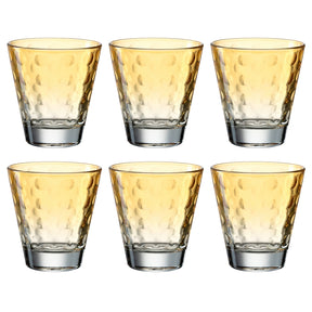 Trinkglas OPTIC  215 ml apricot 6er-Set