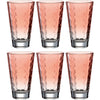 Trinkglas OPTIC  300 ml rot 6er-Set