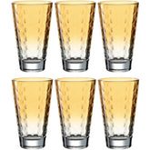 Trinkglas OPTIC 300 ml apricot 6er-Set
